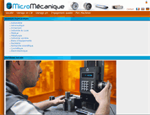 Tablet Screenshot of micro-mecanique.com